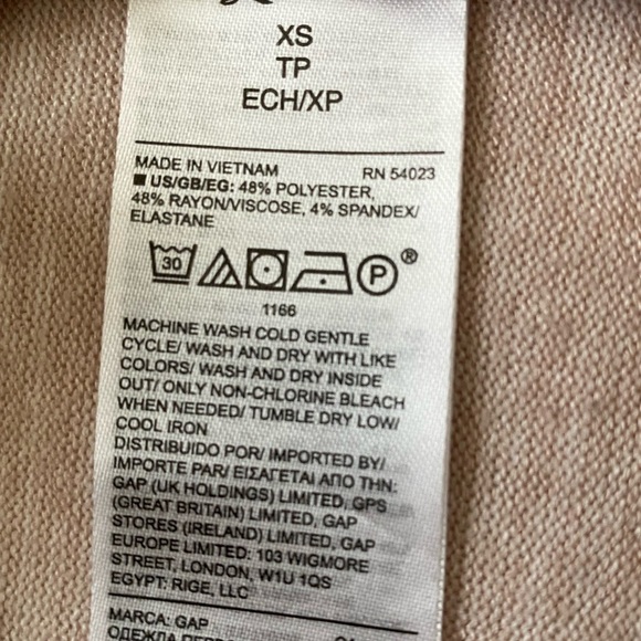 GAP Softspun Blouson Sleeve V-Neck Sweater XS - Picture 15 of 15